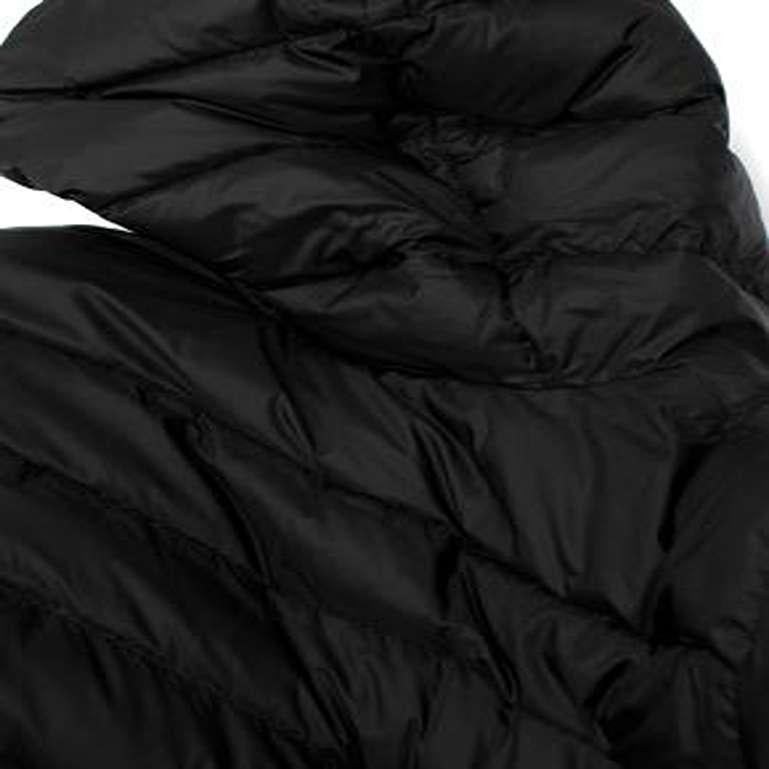 Burberry Black Quilted Down Hooded Jacket For Sale 6