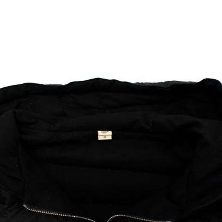 Burberry Black Quilted Down Hooded Jacket For Sale 1
