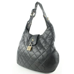 Burberry Borsa Brook in pelle trapuntata nera 41bur122