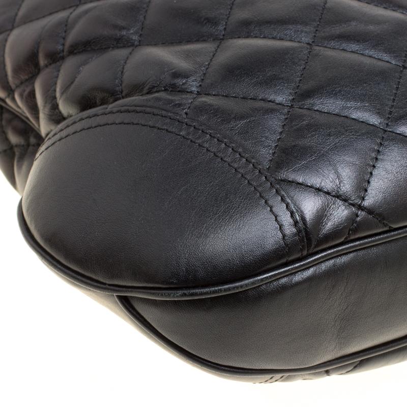 Burberry Black Quilted Leather Brooke Hobo 7