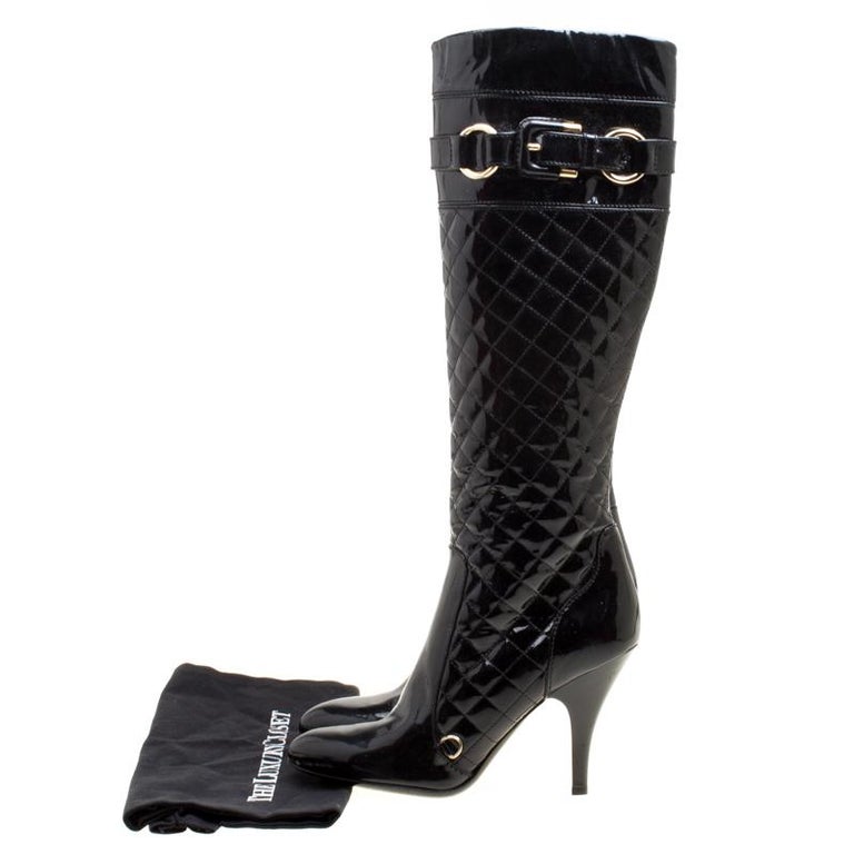 knee high burberry boots