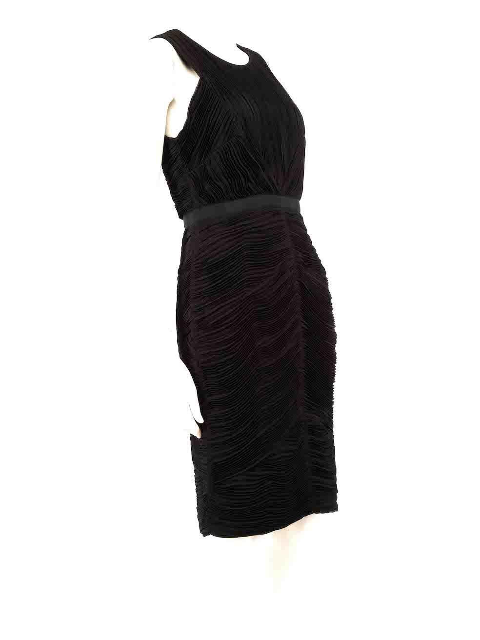 CONDITION is Very good. Hardly any visible wear to dress is evident. However, the composition label has been removed on this used Burberry designer resale item.
 
 
 
 Details
 
 
 Black
 
 Synthetic
 
 Dress
 
 Ruched micro pleat detail
 
