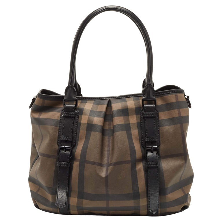 Burberry Smoked Check Tote Bags for Women