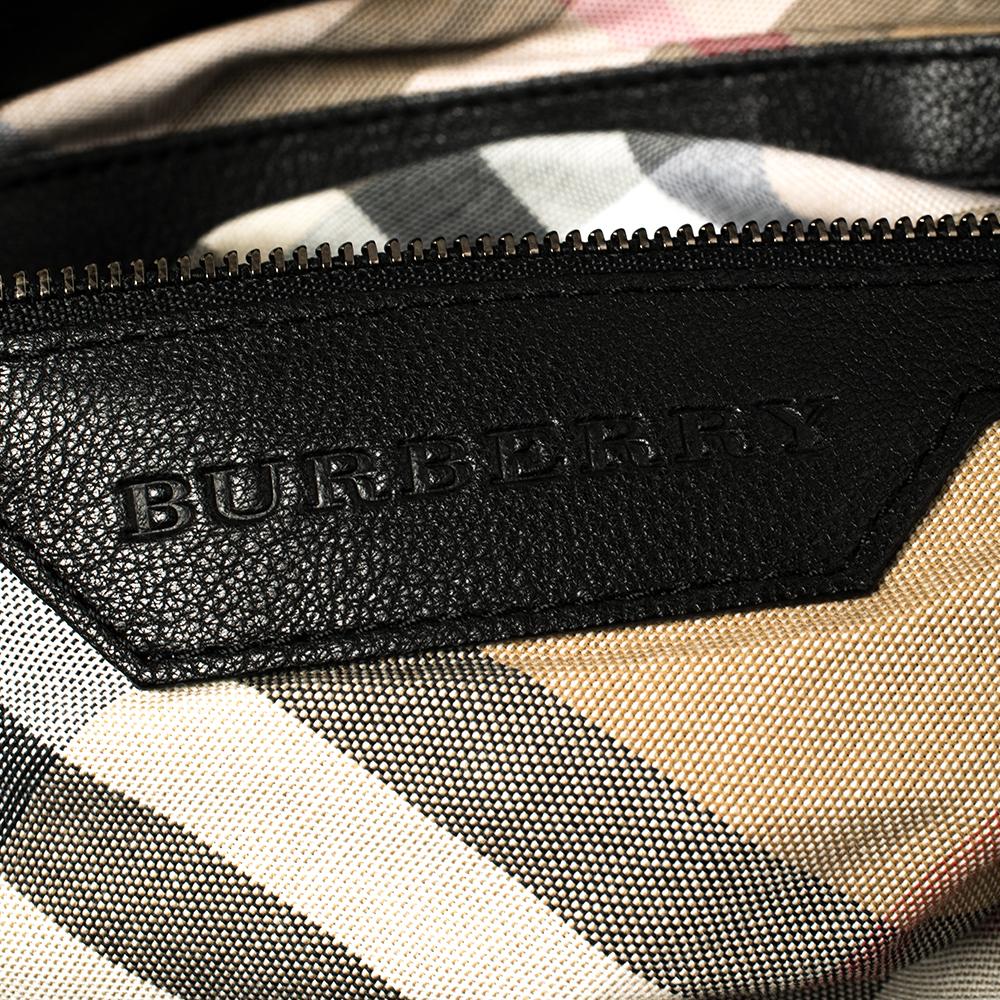 Burberry Black Soft Leather Knot Healy Satchel 3