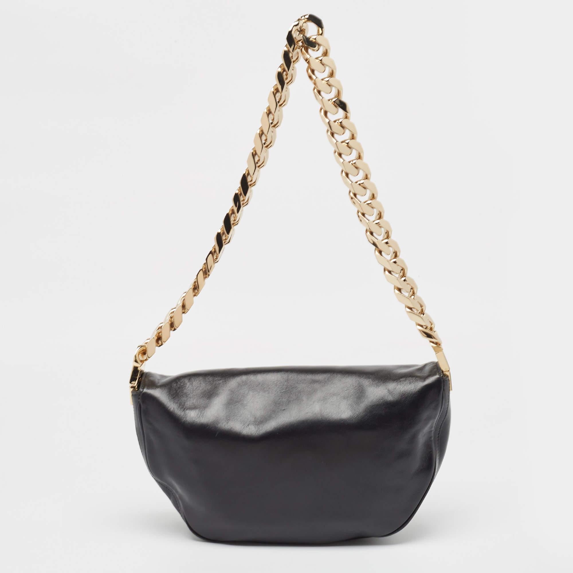 De las mujeres Bolso Olympia Mediano Burberry Negro Piel Suave