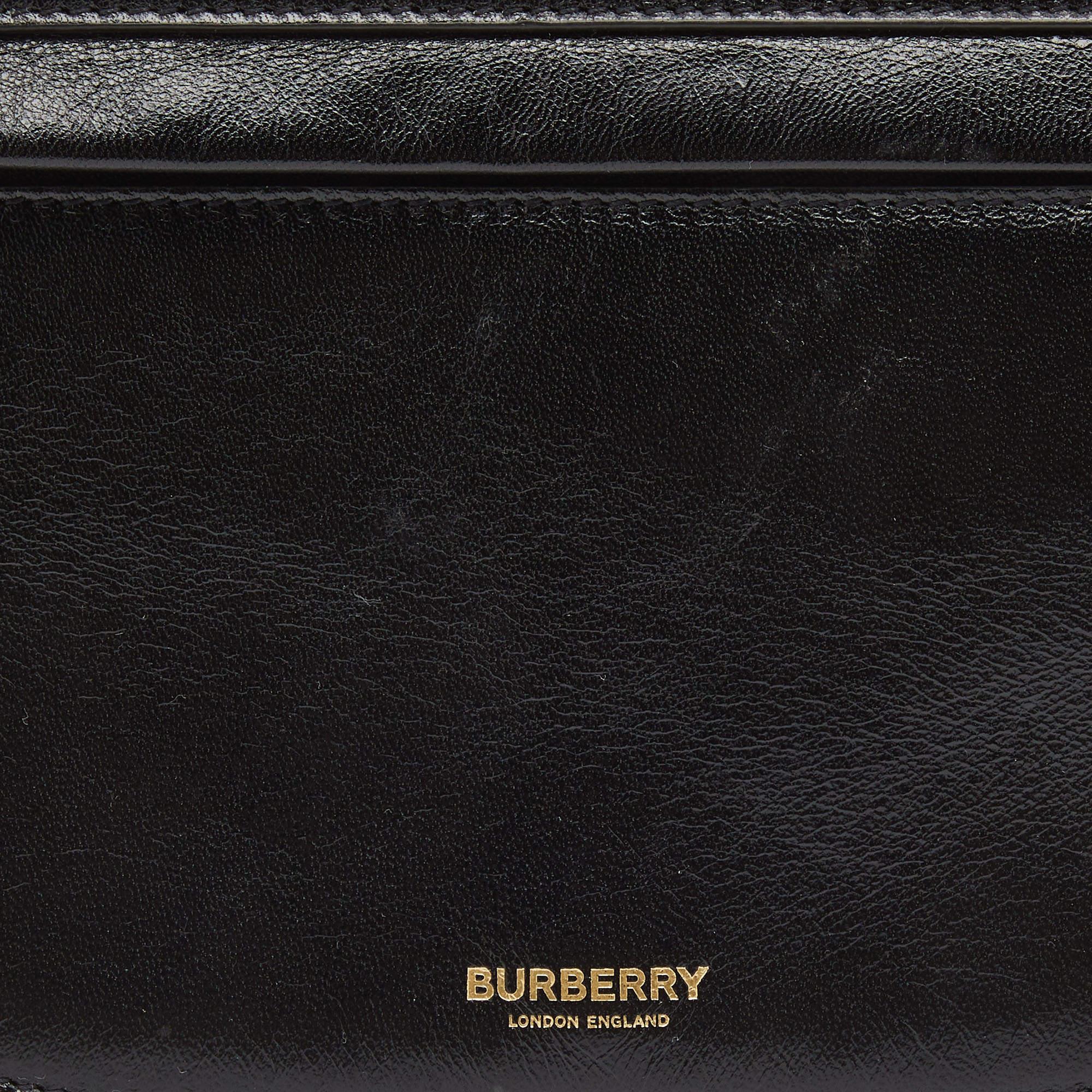 Burberry Black Soft Leather Small Olympia Shoulder Bag 4