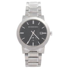 Burberry Black Stainless Steel BU9901 Men's Wristwatch 42 mm