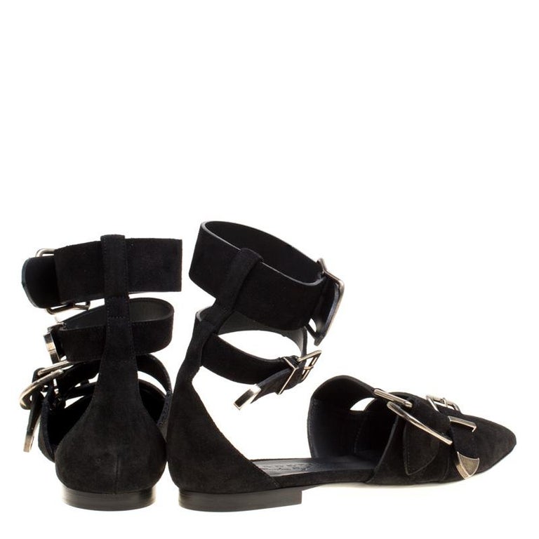 pointed ankle flats