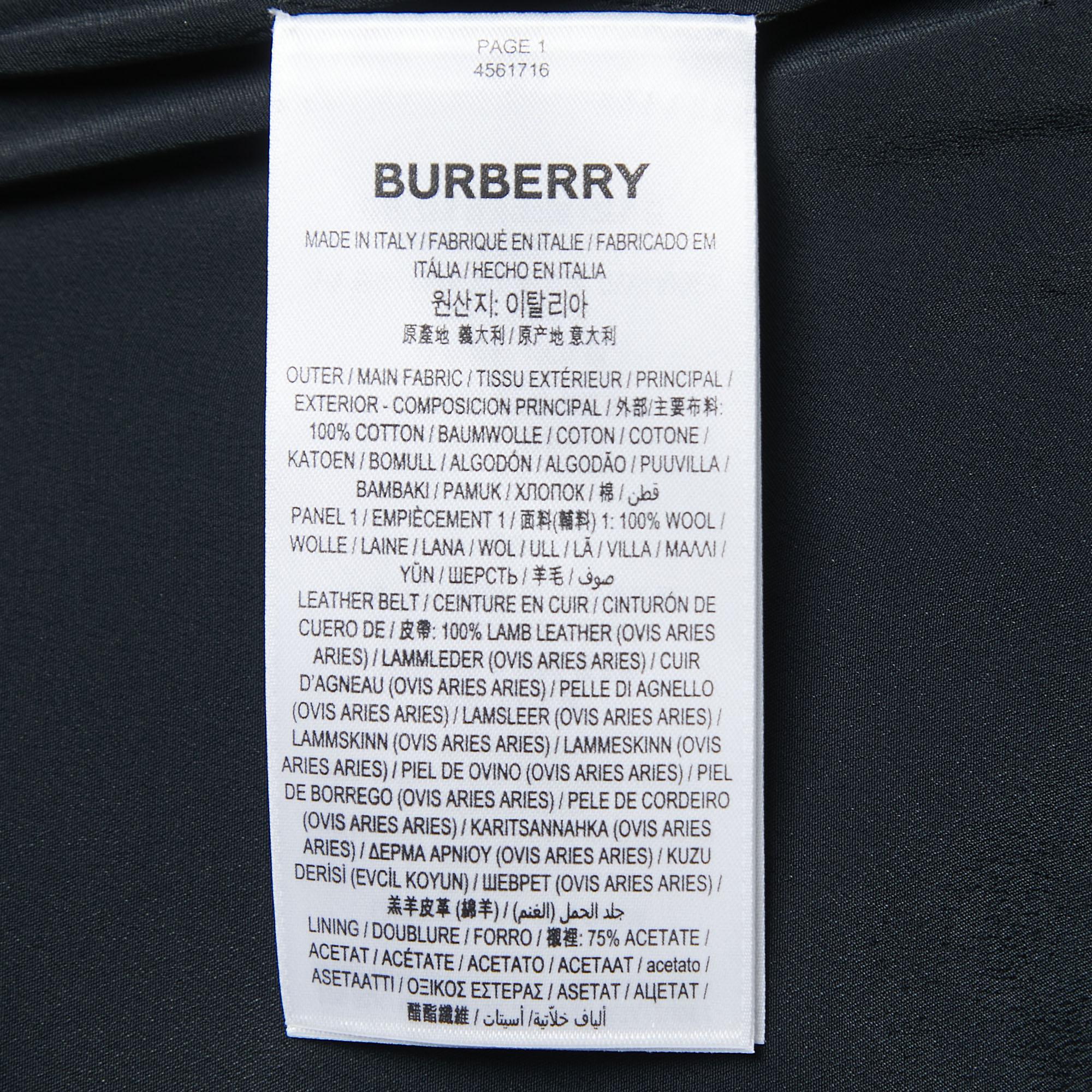 Burberry Black Velvet A-Line Mini Skirt S 1