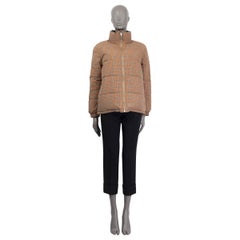 BURBERRY black & VINTAGE CHECK REVERSIBLE DOWN PUFFER Jacket S