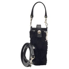 Burberry Black White Print Dog Poop Bag Holder Crossbody