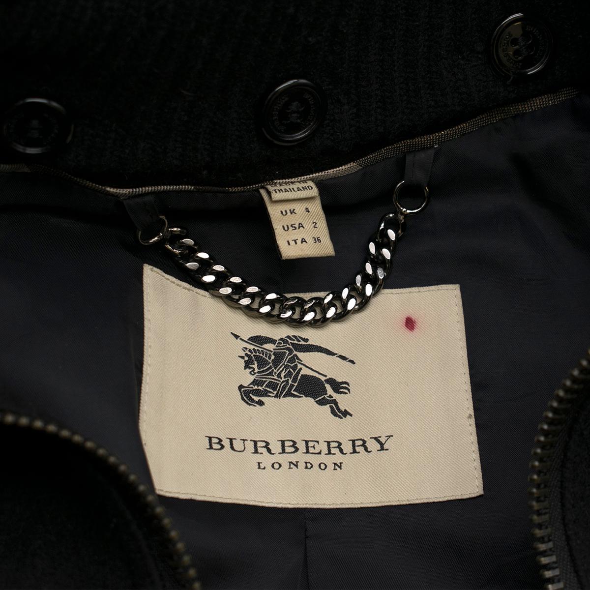 burberry bomber jacket black