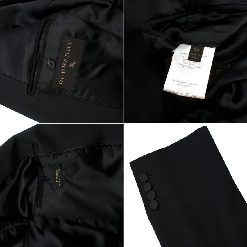 Women's Burberry Black Wool Hand-Tailored Tuxedo Set L 50 