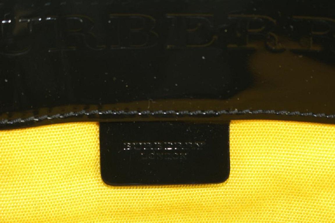 Burberry Shopper-Tasche mit Nova-Karo-Beutel 922Bur86, Schwarz x Weiß, geblümt Damen im Angebot