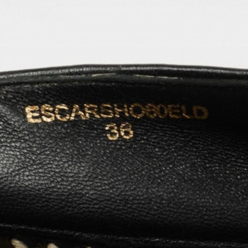 Espadrillas con nappe in tela e pelle con stampa serpente Burberry blu/nero misura 36 in vendita 3