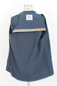 Burberry Blue Cotton Classic Raincoat at 1stDibs