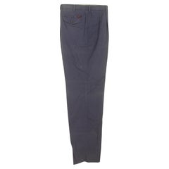 Pantalon oversize en coton bleu Burberry 1990