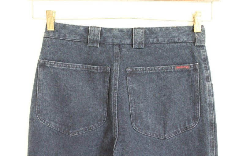 Burberry Blue Denim Cotton Classic Jeans High Waist Pants 1980s NWT at  1stDibs