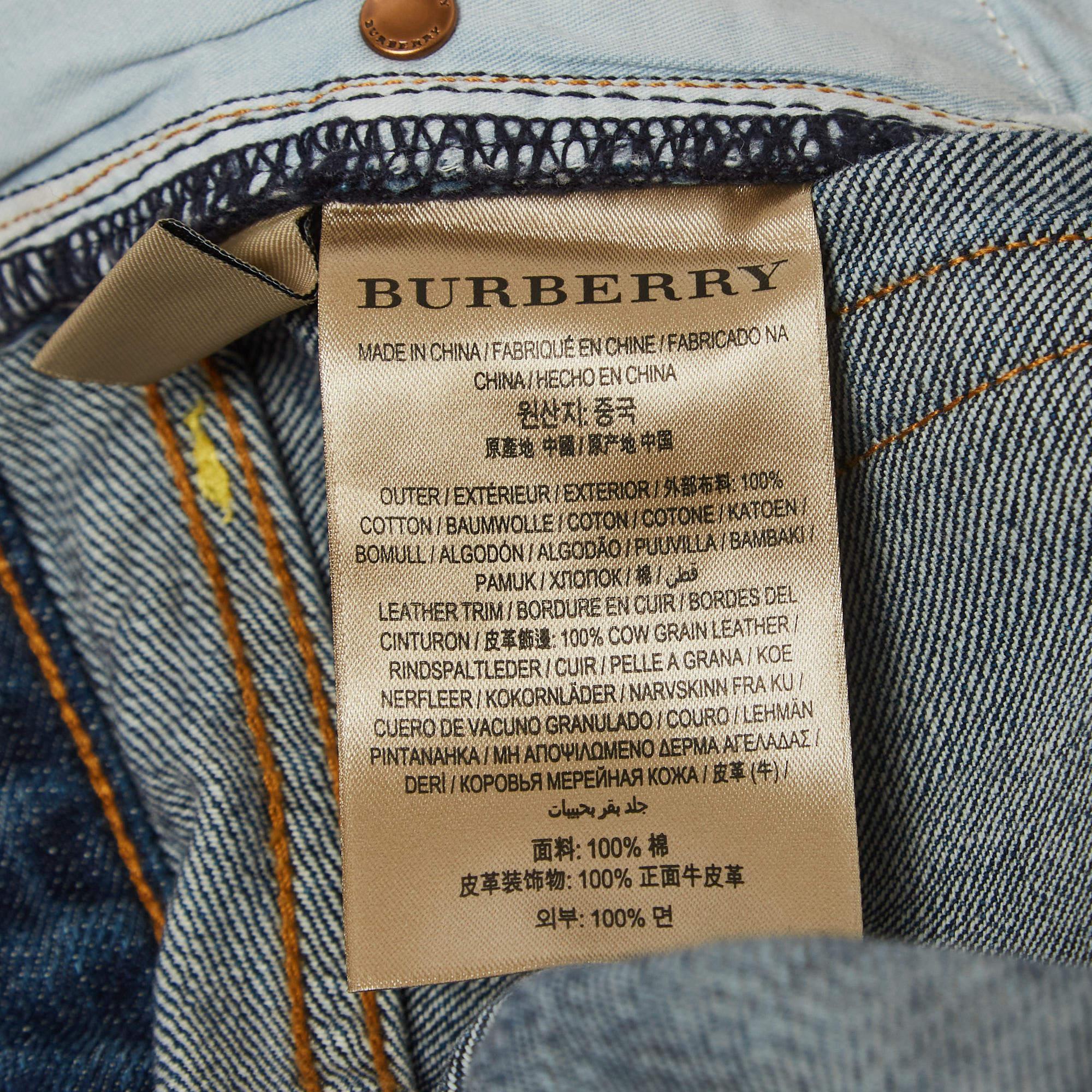 Vaqueros rectos Burberry Azul L Cintura 31 en venta 1