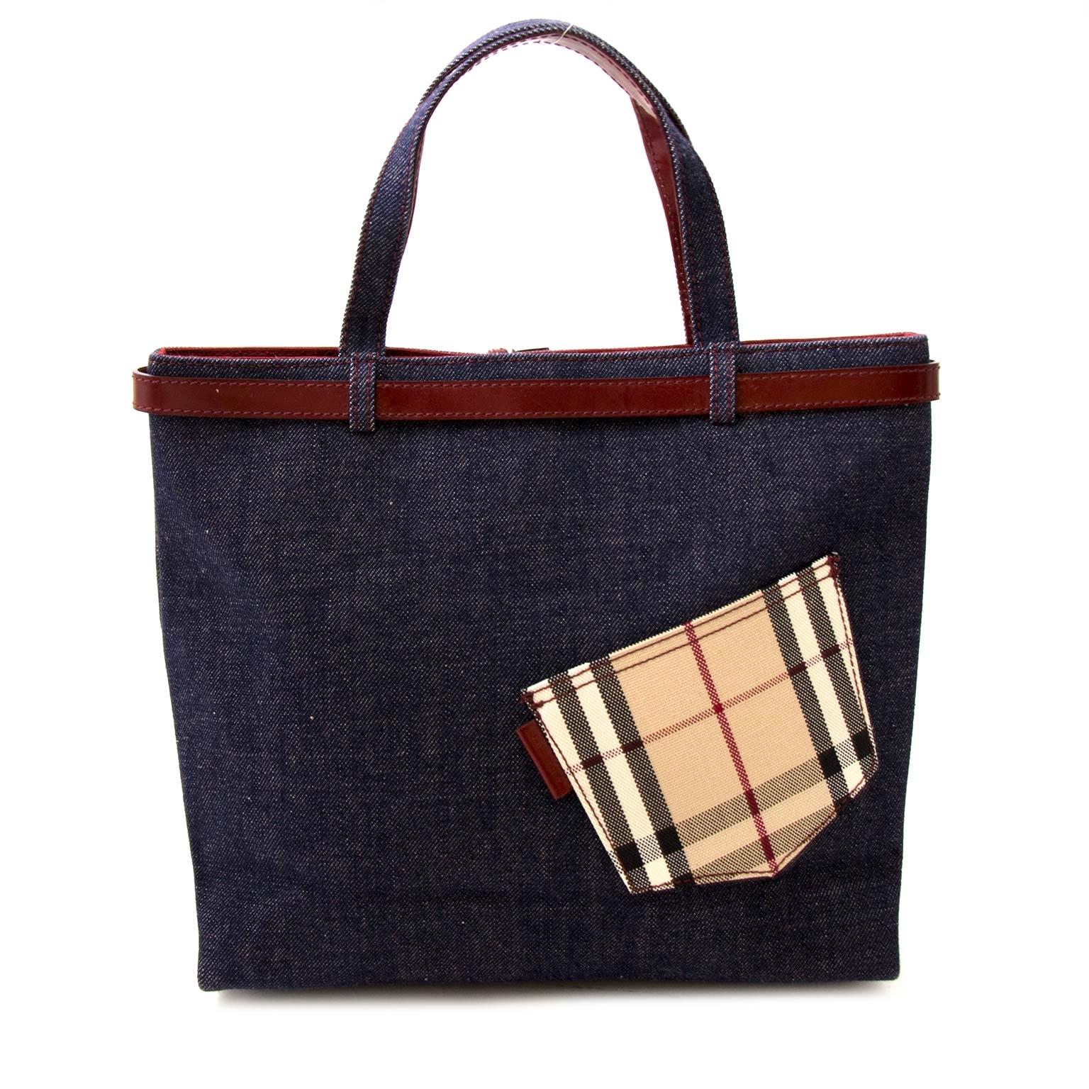 Blue Denim With Patch Pocket Tote 