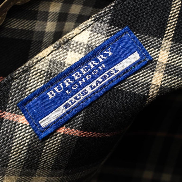 Burberry Blue Label Black Canvas and Leather Tote at 1stDibs ...
