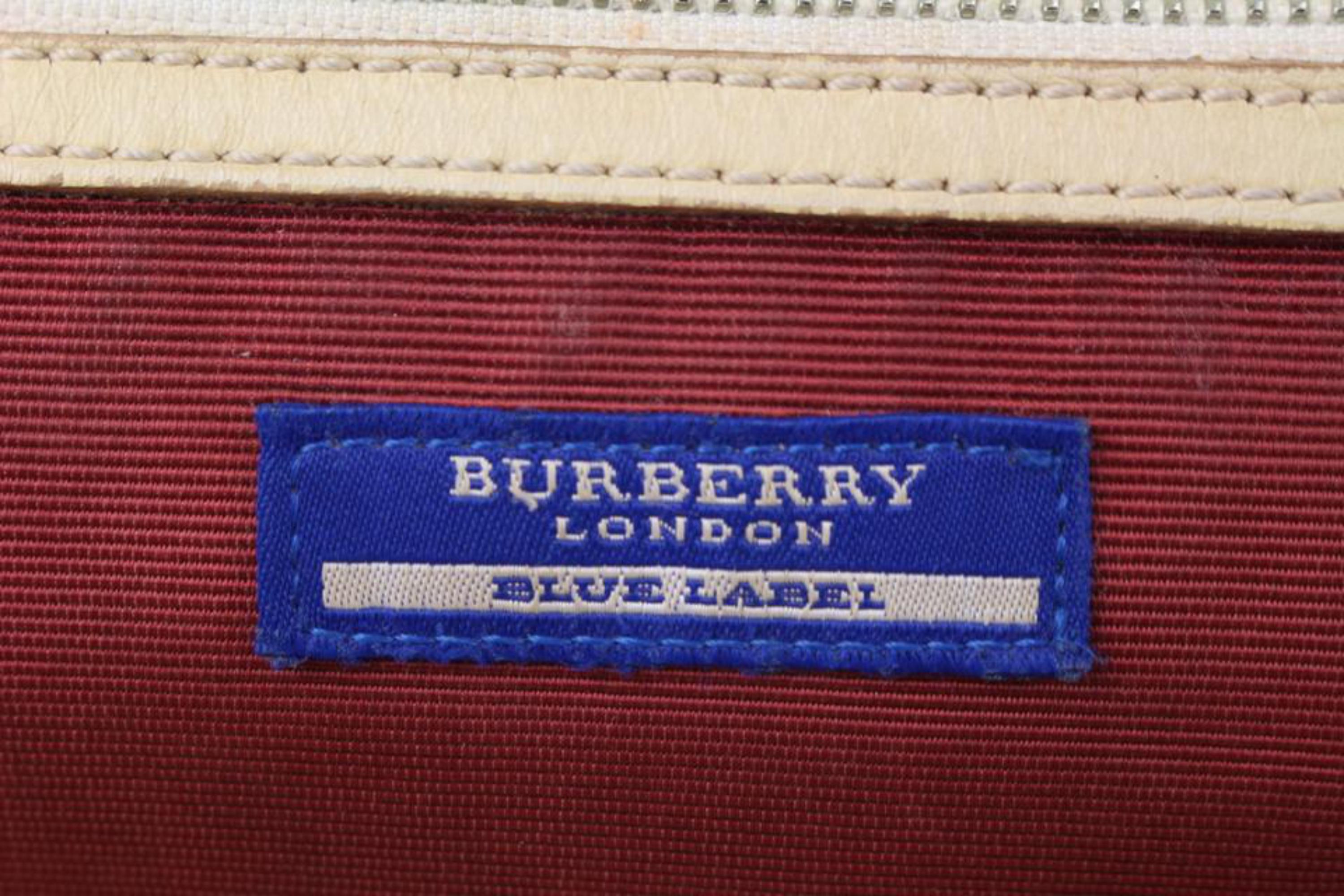 Burberry Blue Label Black Nova Check Smoke Shopper Tote Grey 928bur78 3