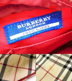 Vintage BURBERRY Hand Bag Mini Check BLUE LABEL