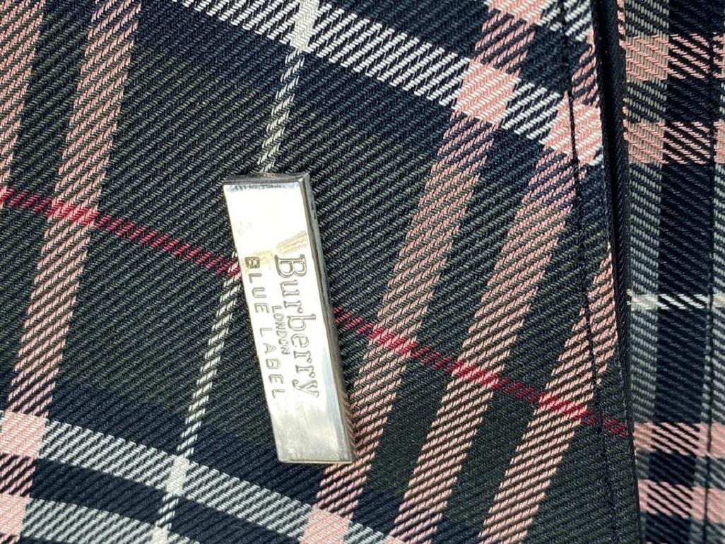 Women's Burberry Blue Label Nova Check Zip 18bur55 Black X Red Nylon Tote