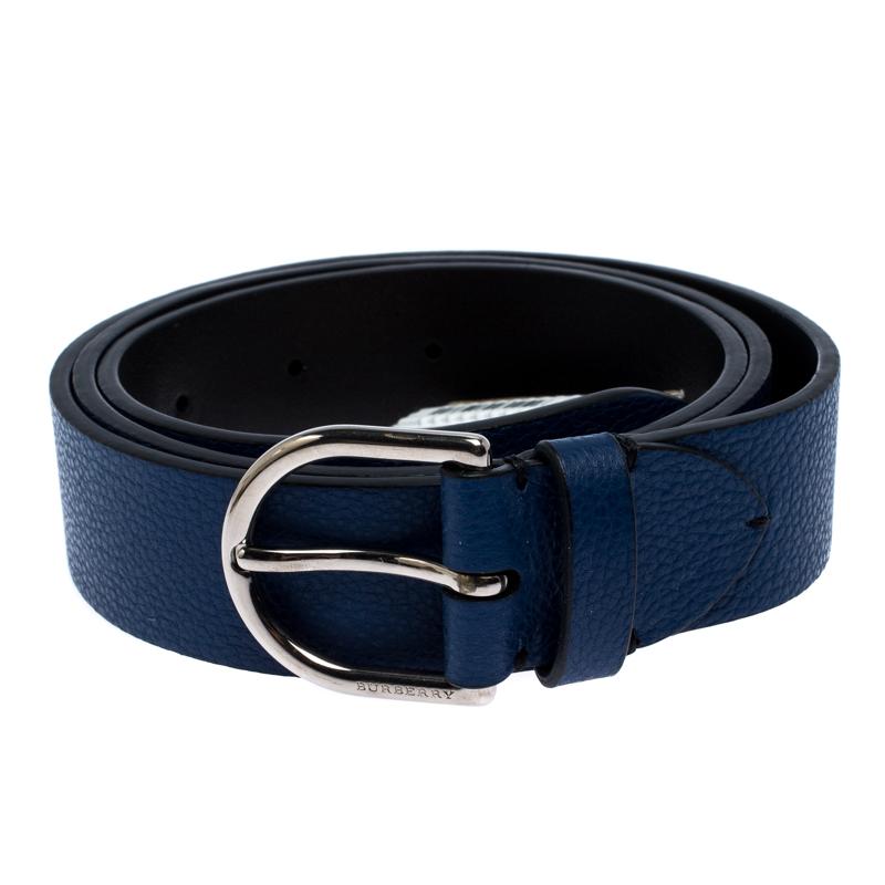Belts are staple accessories every closet needs to have. This one from Burberry will make a great buy as it is well-crafted and designed to assist your style. It is made from blue leather and detailed with a pin buckle.

Includes: Original Dustbag,
