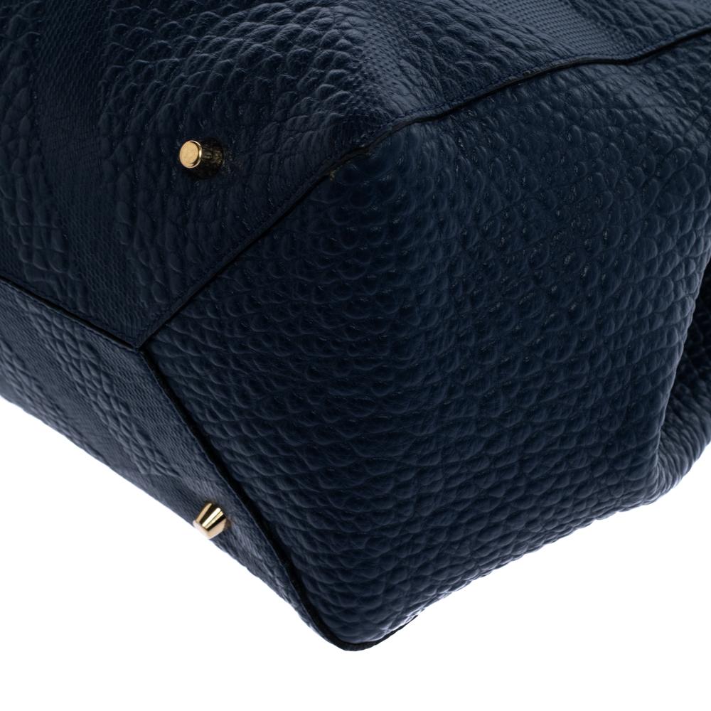 Burberry Blue Leather Canterbury Tote 5