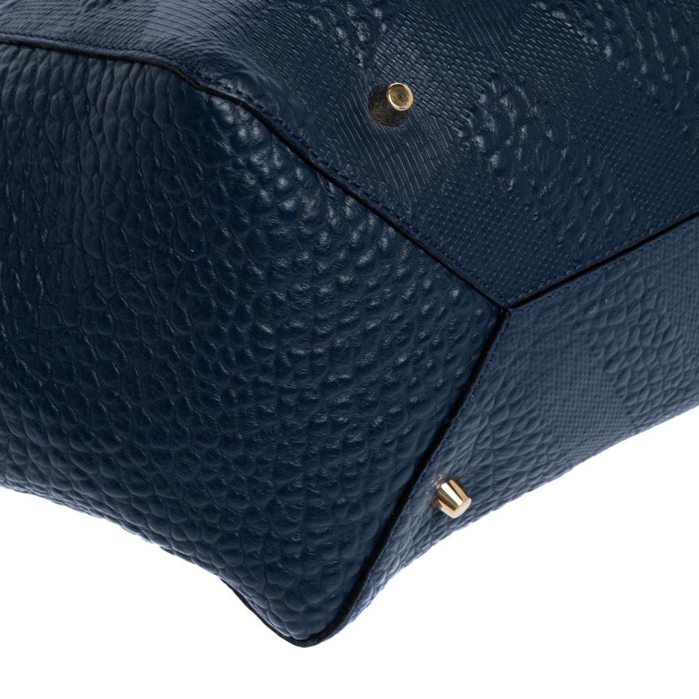 Burberry Blue Leather Canterbury Tote 6