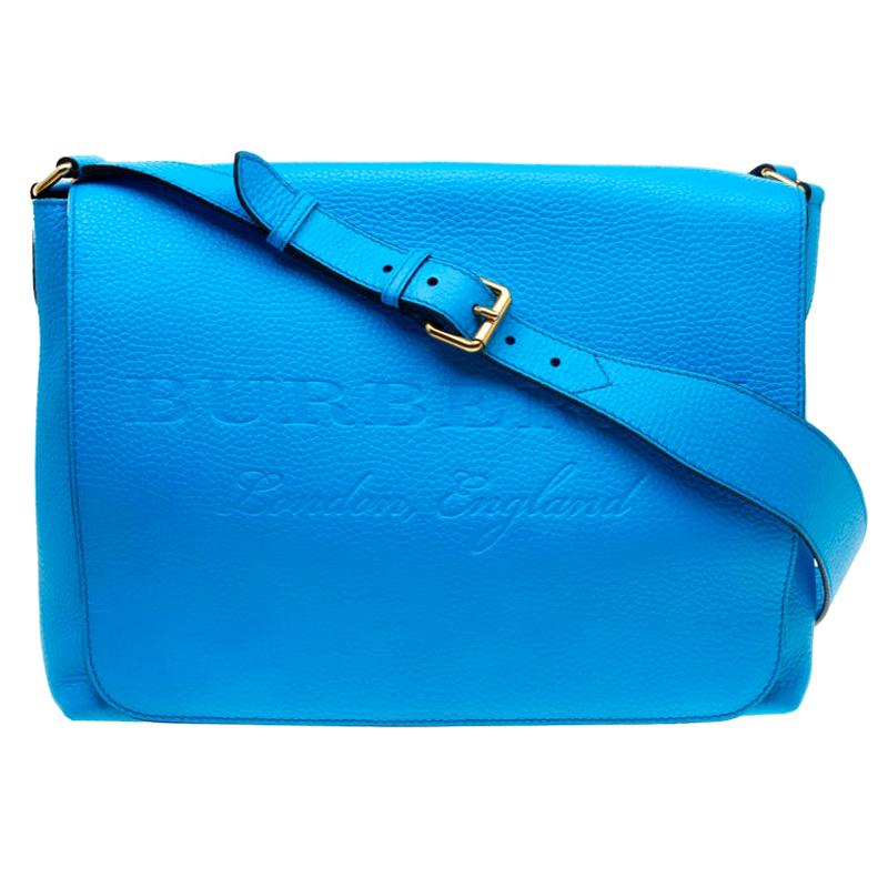 Burberry blue hotsell leather bag