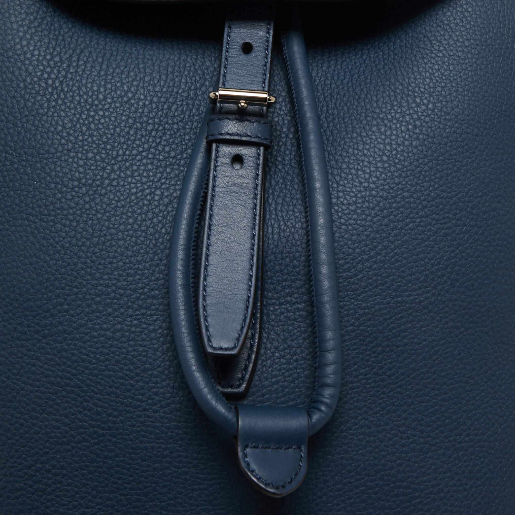 Burberry Blue Leather Pocket Backpack 3