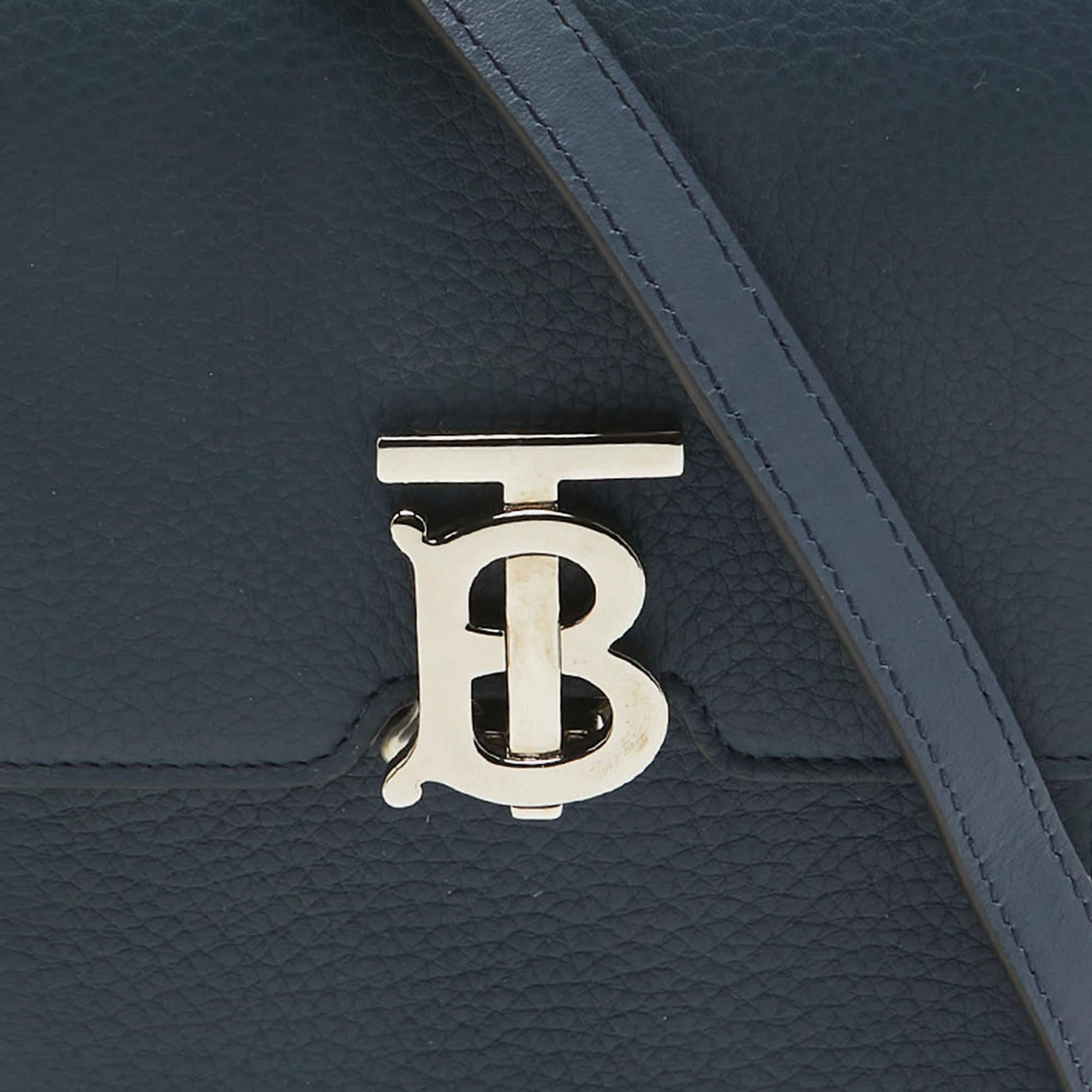 De las mujeres Bolso Crossbody Robin de piel azul de Burberry en venta