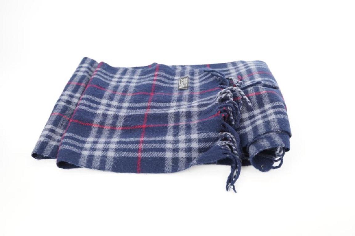 Burberry Blue Nova Check Classic Scarf 315bur222 For Sale 2