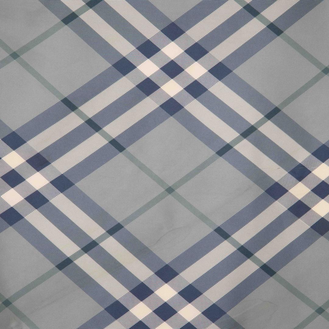 Burberry Blue Nova Check Square Scarf In Good Condition For Sale In London, GB