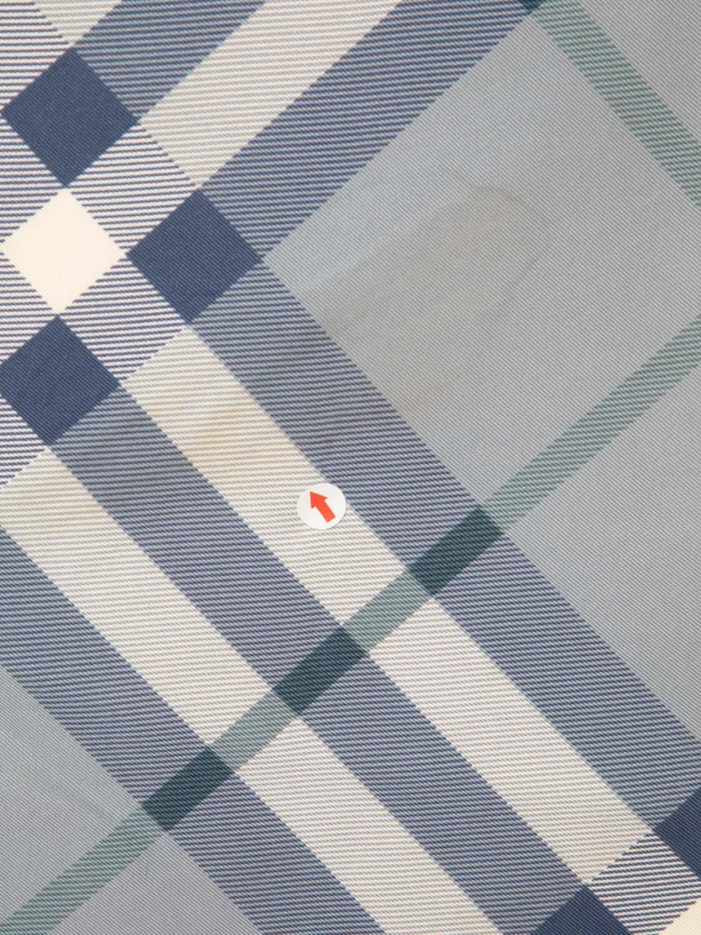 Burberry Blue Nova Check Square Scarf For Sale 2