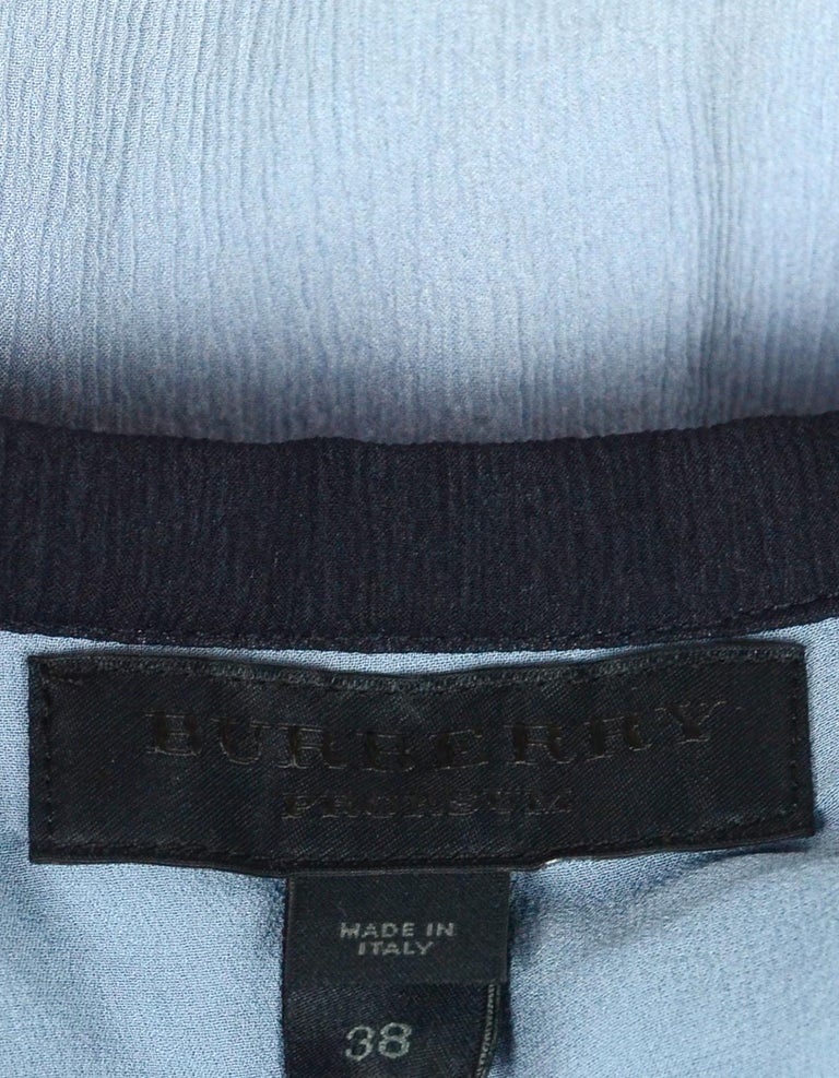 Burberry Blue Ombre Silk-Chiffon Midi Skirt sz IT38 rt. $1,295 at ...