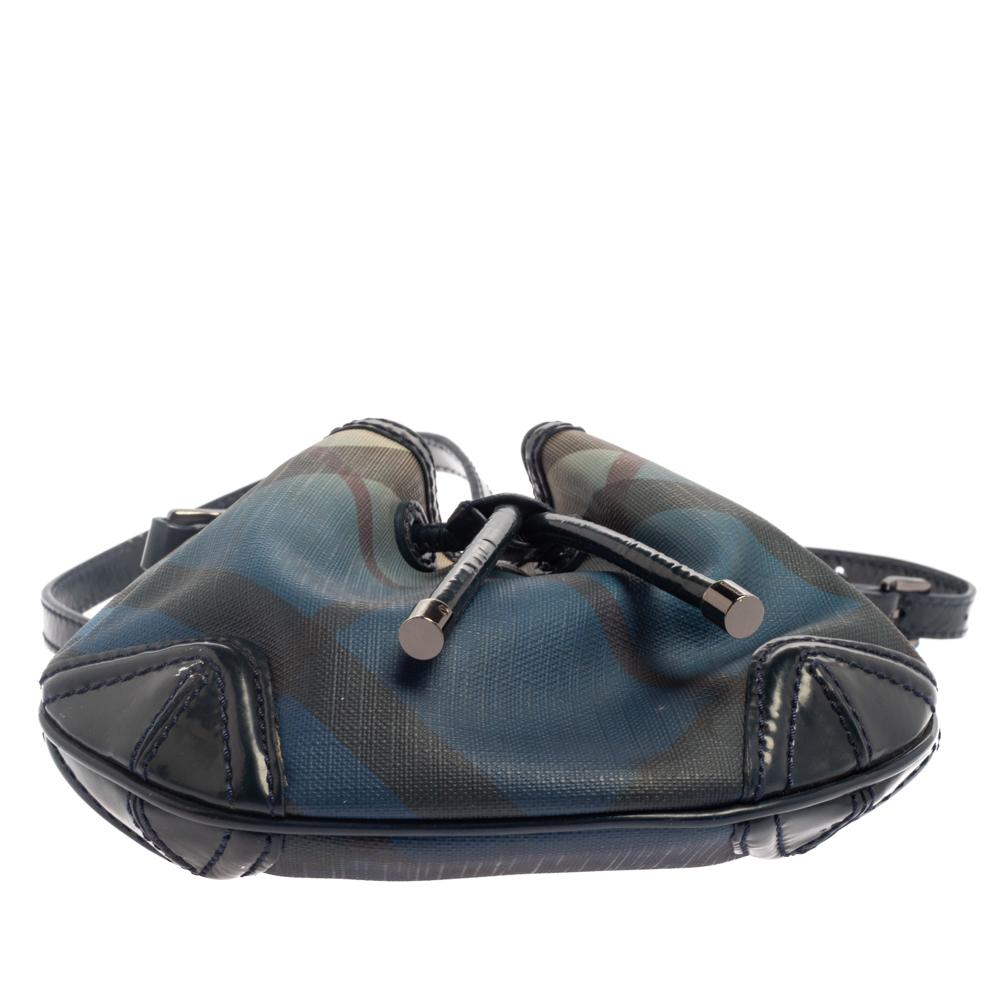 Burberry Blue Ombre Supernova Umhängetasche aus PVC und Lackleder Damen