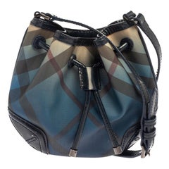 Burberry Blue Ombre Supernova PVC and Patent Leather Crossbody Bag
