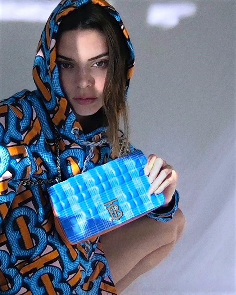 BURBERRY blue & orange cotton 2020 TB MONOGRAM Hoodie Sweater XS For Sale 2