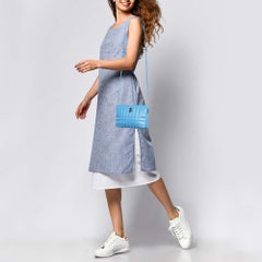 Burberry Borsa a tracolla Lola Zip in pelle trapuntata blu