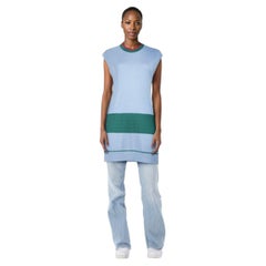Burberry Blue Silk Knit Tank Top Size XS