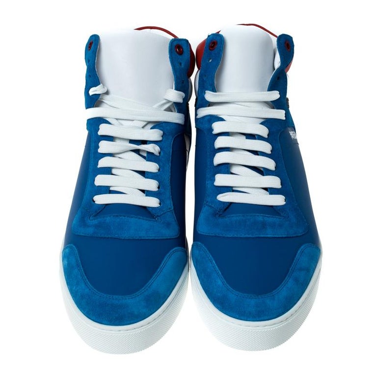 blue burberry sneakers