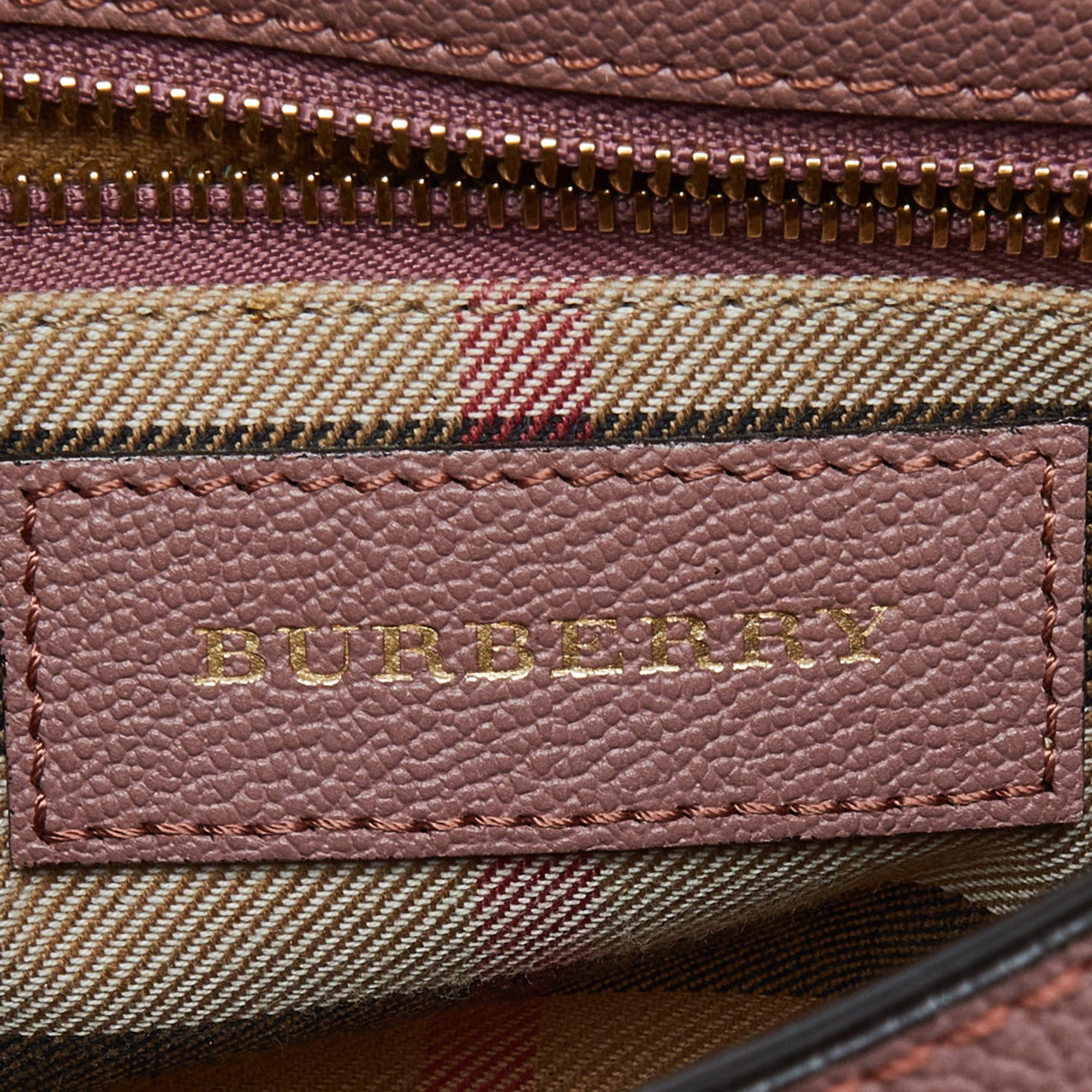 Burberry Blush Pink Leather Small Buckle Crossbody Bag 4
