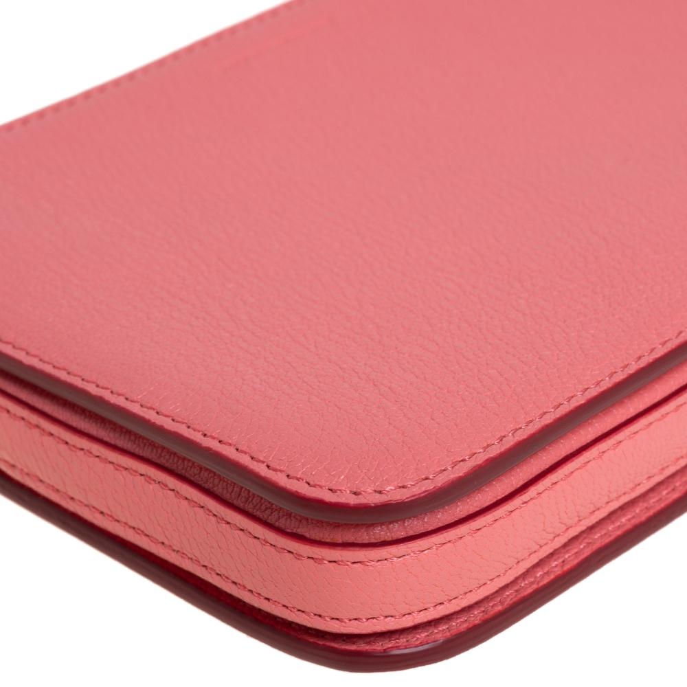 Burberry Blush Pink Leather Triple Zip Crossbody Bag 6