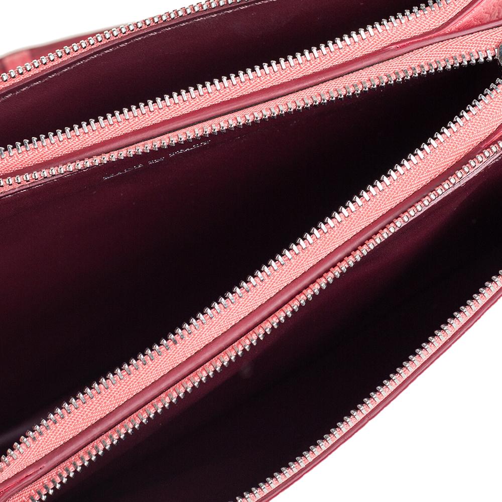 Burberry Blush Pink Leather Triple Zip Crossbody Bag 3