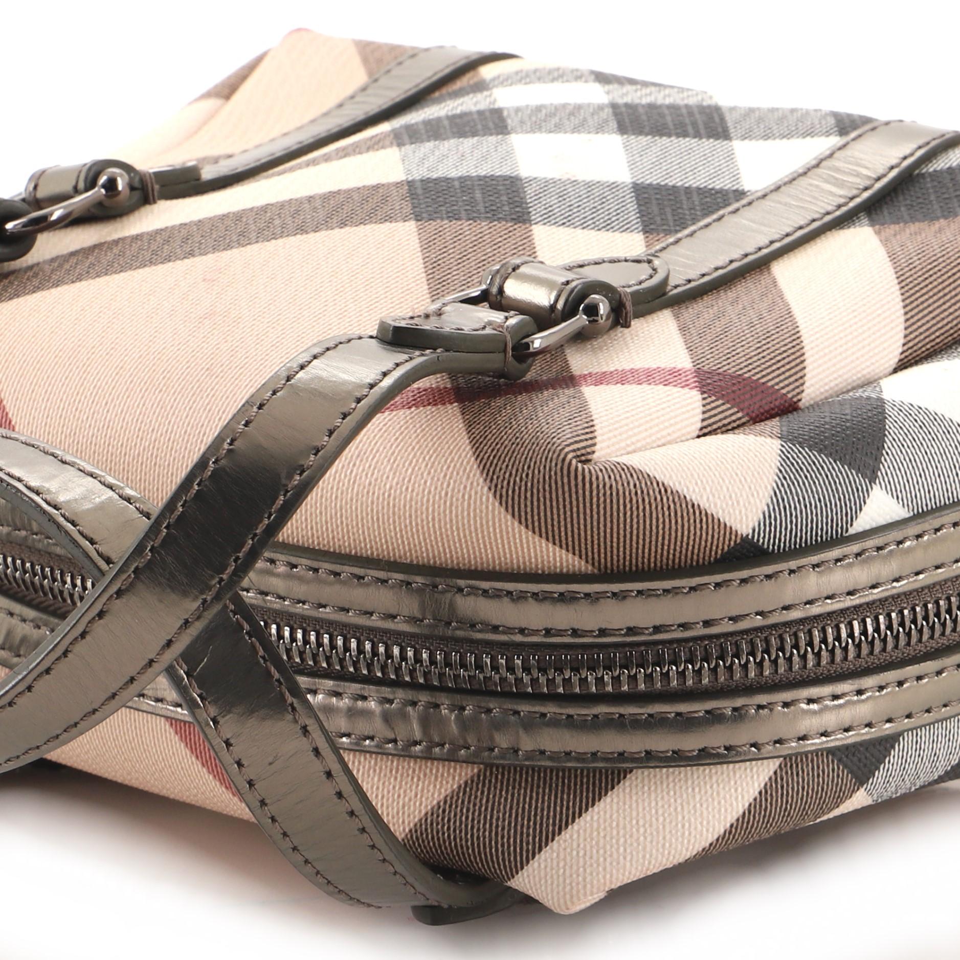 Burberry Boston Bag Nova Check Canvas Mini 1