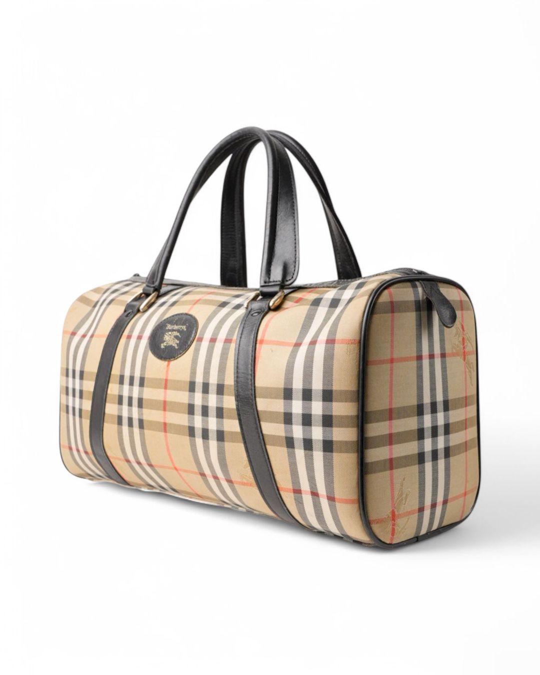 Burberry Boston Check Multicolor Brown In Good Condition In Torre Del Greco, IT