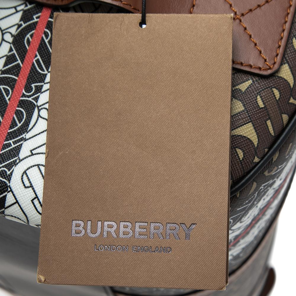 Burberry Bridle Brown Coated Canvas Medium Kennedy Duffle Bag 1